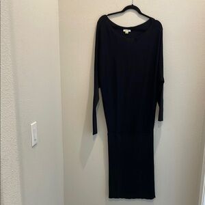 Serra Black Long Sleeve Dress Elegant Timeless Design
